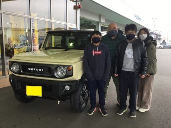 ジムニー　ご納車おめでとうございます！